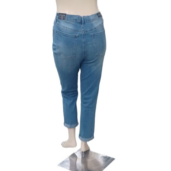 6776.Nanette Lepore High Rise Straight Leg Jeans Size 14, W34" 25"Inseam 12"Rise - Picture 5 of 14